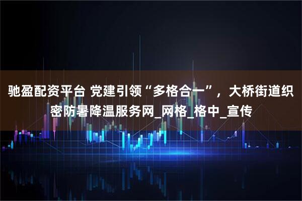 驰盈配资平台 党建引领“多格合一”，大桥街道织密防暑降温服务网_网格_格中_宣传